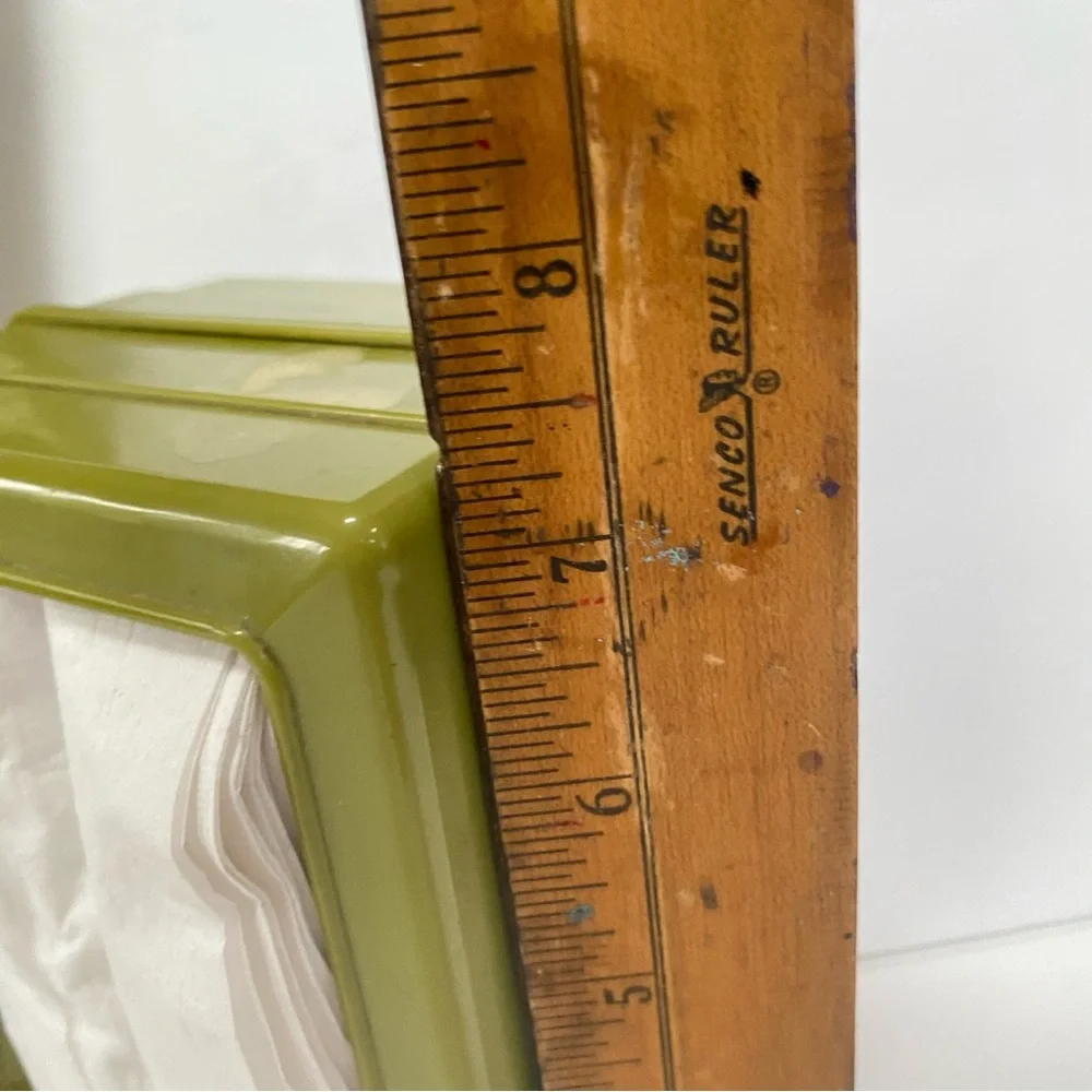 Vtg 70s Avocado Green Rubbermaid Utensil Holder Tray 2922 & Napkin Holder
